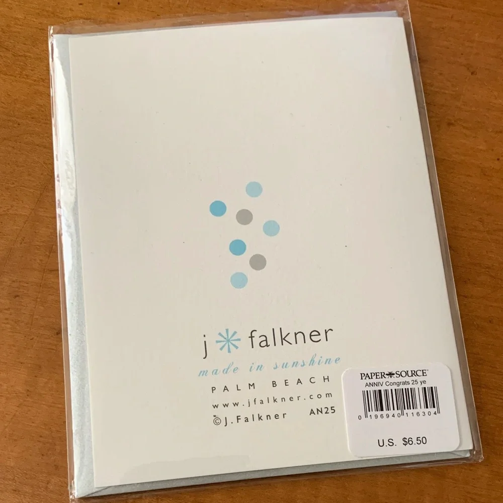 Paper Source 25th Anniversary Card